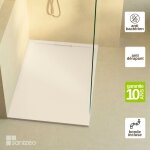 Lavaberg - receveur de douche extraplat ragnar - texture ardoise en mineral composite beige arena - l160l90h3c ...