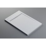 Bernstein - receveur de douche fonte min�rale, bac en pente et bords surelev�s - 80x120cm, blanc mat, ...