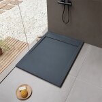 Sanycces - receveur de douche noir new york - 100 x 70 cm