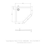 Hoesch - receveur de douche pentagonal muna ultraplat 1000x1000x30mm blanc