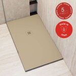 Receveur de douche poalgi, extraplat, beige albero, l. 90 x l. 120 cm, finition sable, série hos's Receveur de douche poalgi, extraplat, beige albero, l. 90 x l. 120 cm, finition sable, série hos's