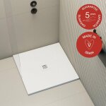 Poalgi - receveur de douche extraplat, blanc blanco, l. 100 x l. 100 cm, finition sable, série hos's Poalgi - receveur de douche extraplat, blanc blanco, l. 100 x l. 100 cm, finition sable, série hos's