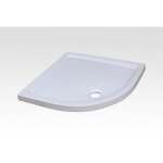 Rue du bain - receveur de douche quart de rond 90x90 cm - cramique blanc - ankara