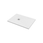 Ponsi - receveur de douche 80x100 cm coloris blanc effet pierre ercos stone bpmaroston8010 blanc mat