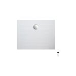 Receveur de douche rectangulaire en c�ramique noire mate 80x100 cm