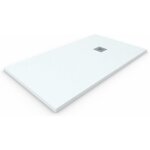 Allstone - receveur de douche en rsine extra - plate toutes les tailles - 6 couleurs - bonde et grille ...