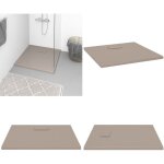 Vidaxl - receveur de douche smc marron 90x90 cm - bac de douche - bacs de douche - home & living - brun ...