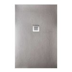 Receveur de douche strato extra plat, gris - 160 x 100 cm - résistant et facile à installer - salle de ... Receveur de douche strato extra plat, gris - 160 x 100 cm - résistant et facile à installer - salle de ...