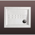 Kiamami valentina - receveur de douche traditionnel 70x90 extra plat en c�ramique linea