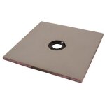 Lazer - receveur panodur prt  carreler avec trou central 90x90x4cm - sans bonde