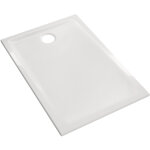 Receveur renova 140x80x4. 5cm - geberit - blanc -  poser et / ou  encastrer