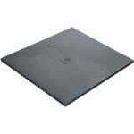 U - tile ? receveur de douche � poser r�sine 100 x 100 cm gris ardoise ? extra - plat 25 - 35 mm ? antid�rapan ...