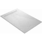 U - tile ? receveur de douche � encastrer 120 x 80 cm ? r�sine acrylique modifi�e ? antid�rapant classe ...