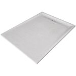 U - tile ? receveur de douche extra plat 200 x 100 cm ? r�sine acrylique antid�rapante ? grille caniveau ...