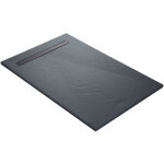 U - tile ? receveur de douche � encastrer 200 x 100 cm ? r�sine acrylique imitation ardoise ? antid�rapant ...