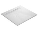 U - tile ? receveur de douche � encastrer r�sine 90 x 90 cm ? extra - plat 25 - 35 mm ? antid�rapant ...