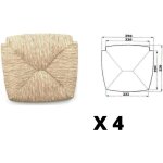Rechange pour chaise en paille modle venezia x4 pcs