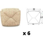 Rechange pour chaise en paille modle venezia x6 pcs