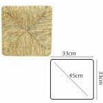 Okaffarefatto - rechange en paille pour chaises et tabourets - piccolo pisa 33x33