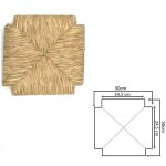 Rechange paille pour tabouret carr30x30 mod (772)