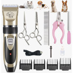 Rnemitery - rechargeable tondeuse professionnelle pour animaux de compagnie avec accessoires , amovibles ...