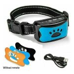 Crea - rechargeable waterproof stop dog barking collar anti bark sound&vibration sml