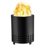 R�chaud � bois de camping, po�le � bois portable, mini chauffage de camp l�ger en acier inoxydable pour ...