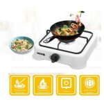 R�chaud de camping � 1 feu � gaz simple en acier