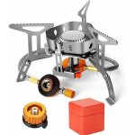 R�chaud de camping � gaz 3500 w, br�leur camping, po�le ultra - l�ger cuisini�re ext�rieur pliable, coupe ...