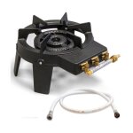 Intec - rechaud à gaz 9, 8 kw fonte véritable 4 pieds 2 bruleurs + tuyau gaz flexible 1. 50m triglav Intec - rechaud à gaz 9, 8 kw fonte véritable 4 pieds 2 bruleurs + tuyau gaz flexible 1. 50m triglav