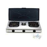 Réchaud à gaz en acier inoxydable fo3500, gaz butane ou propane, allumage piézoélectrique, deux brûleurs ... Réchaud à gaz en acier inoxydable fo3500, gaz butane ou propane, allumage piézoélectrique, deux brûleurs ...