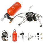 Réchaud à mazout multi - combustible de camping en plein air avec bouteille de carburant à essence de ... Réchaud à mazout multi - combustible de camping en plein air avec bouteille de carburant à essence de ...