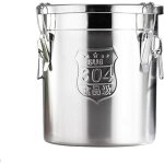Rcipient  crales de cuisine 6l, bocaux de stockage de crales hermtiques en acier inoxydable, botes ...