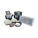 Recupair - kit 2 bouches rcuprateur de chaleur pour pole  bois 350 m3 / h