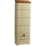 Bellijardin - récupérateur à eau mural 300 litres beige avec couvercle Bellijardin - récupérateur à eau mural 300 litres beige avec couvercle