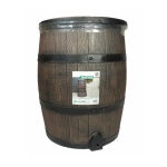 Nature - rcuprateur d'eau en forme de barrique en pe rotomoul - 120 litres - inclus accessoires