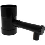 Rcuprateur d'eau de pluie noir pour gouttire 100 mm