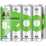 Gp - recyko pile rechargeable lr6 (aa) nimh 2100 mah 1. 2 v 8 pc(s)
