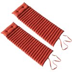 Red deco - lot de 2 matelas bain de soleil 180cm terracotta 2x sormiou terracotta