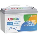 Redodo - batterie lithium 12v100ah rechargeable lifepo4, protection d'arrêt à basse température, bms ... Redodo - batterie lithium 12v100ah rechargeable lifepo4, protection d'arrêt à basse température, bms ...
