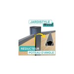 Cloture&jardin - r�ducteur - poteau d'angle aluminium gris anthracite - 1, 70 m�tre