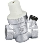 R�ducteur de pression inclin�, avec connexion pour manom�tre. raccord 3 / 4  f caleffi 533451 chrom�