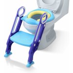Réducteur de wc, siège de toilette avec escalier pliable - hauteur réglable pour enfants de 1 à 7 ans ... Réducteur de wc, siège de toilette avec escalier pliable - hauteur réglable pour enfants de 1 à 7 ans ...