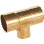 T� r�duit cuivre � souder - triple femelle - pour tube �16 - 14 - 16 - sachet 2 pi�ces