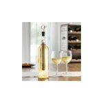 Refroidisseur de vin 2 - en - 1 bton de refroidissement et arateur en acier inoxydable avec bec verseur ...