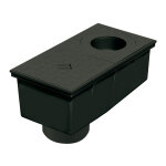 Regard de descente 165 x 320 mm pour eaux pluviales - noir - fisrt plast