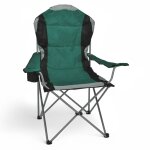 Regie chaise pliante deluxe - verte - chaise de camping et de p�che avec sac de transport