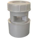 Regiplast - a�rateur � membrane pvc gris - diam�tre 32 - 40 - 50 mm