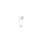 Regiplast - pipe coude vacuation bti support horizontale ou verticale, 90 / 100 mm