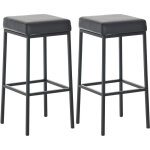 Clp - rglez 2 tabourets de bar montral  schwarz - comme le noir